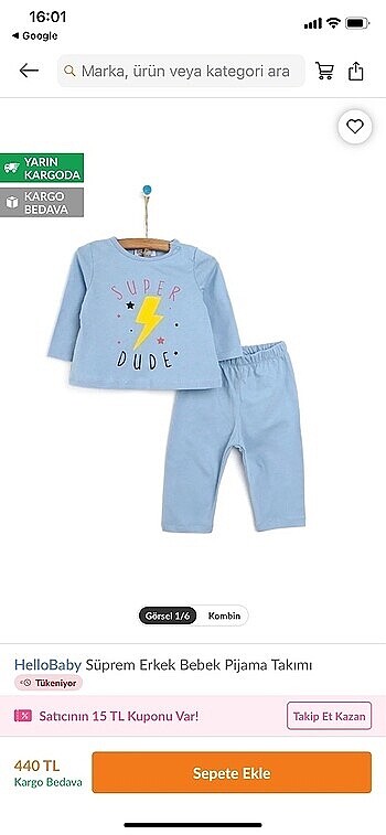 Hello baby pijama takımı