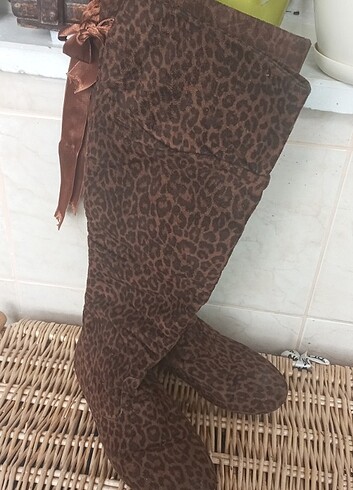 Leopar desenli cizme 36. 37 kslibinda
