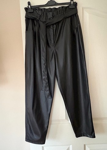 Siyah Deri Pantolon - Görsel 3