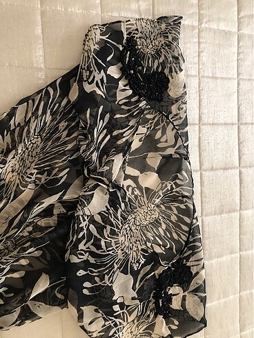 40 Beden siyah Renk Batik Şifon Bluz
