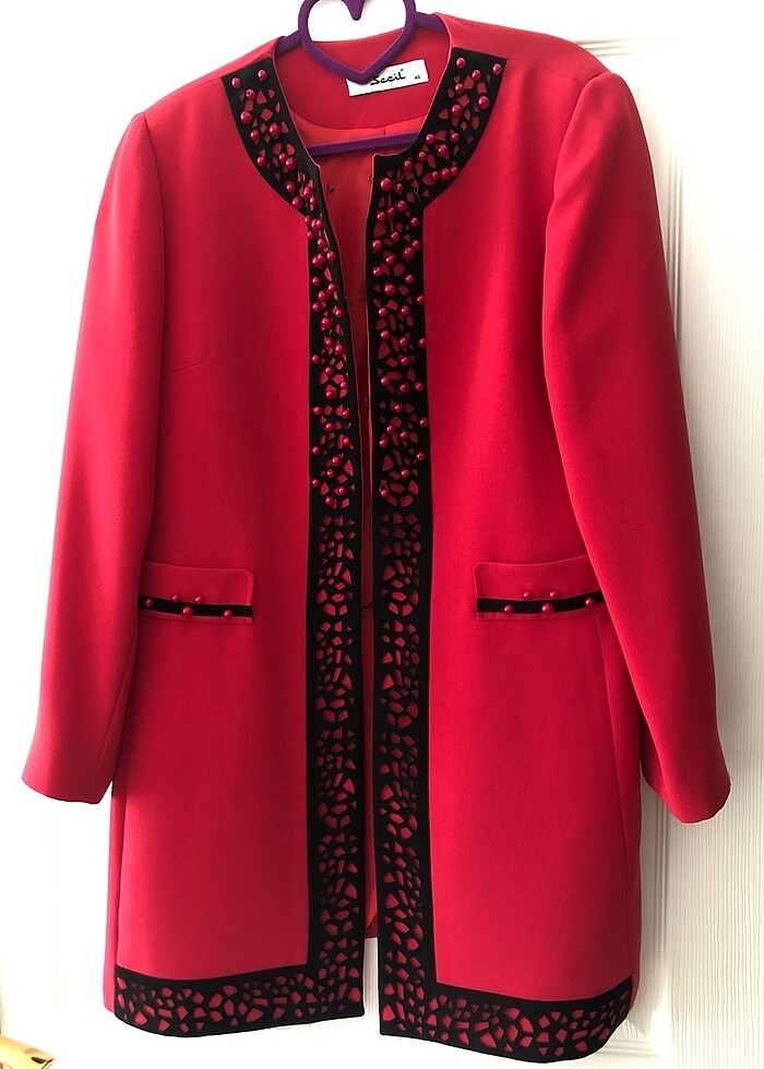 Seçil  Kırmızı Ceket - Görsel 5