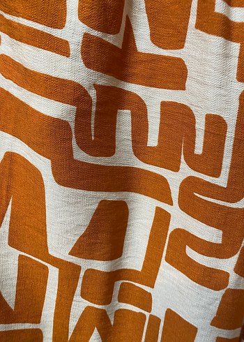 Bohem tarzda desenli bol kesim kumaş pantolon - Görsel 2