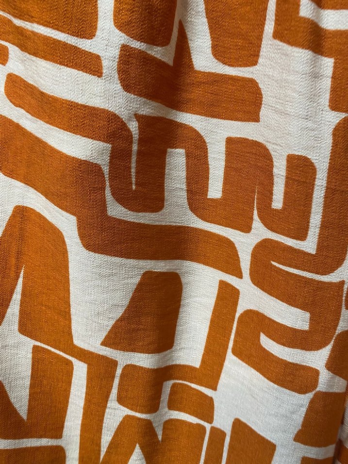 Bohem tarzda desenli bol kesim kumaş pantolon - Görsel 2