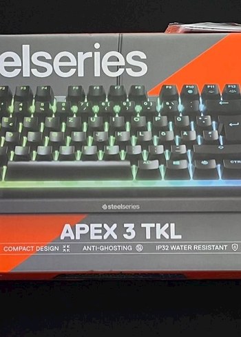 SteelSeries Apex 3 TKL Mavi Mekanik Klavye - Görsel 2