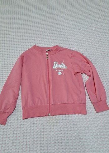 Kız Çocuk Pembe Fermuarlı Sweatshirt