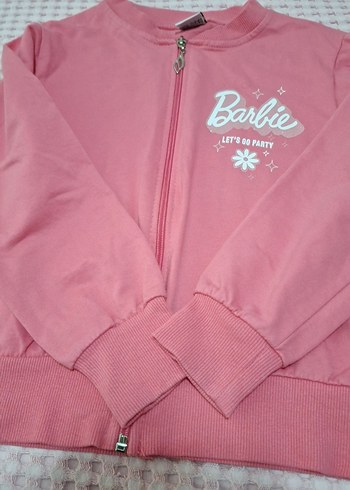 6 Yaş Beden Kız Çocuk Pembe Fermuarlı Sweatshirt