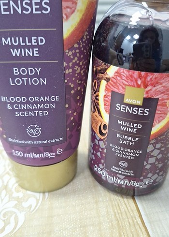 Avon Senses Mulled Wine Vücut Losyonu ve Duş Jeli - Görsel 2