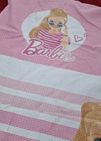 Barbie Desenli Çocuk Battaniyesi Pembe - Görsel 3