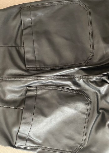 Zara Marka Deri Pantolon - Görsel 5