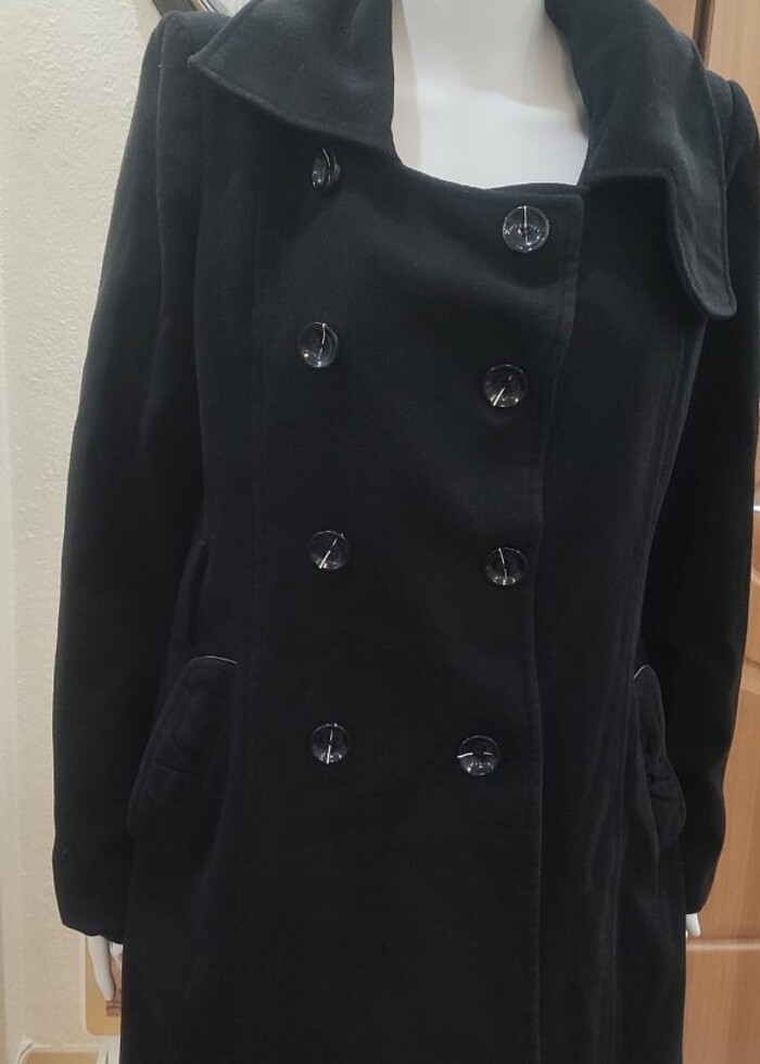 Defacto Kaşe Kaban - Görsel 5