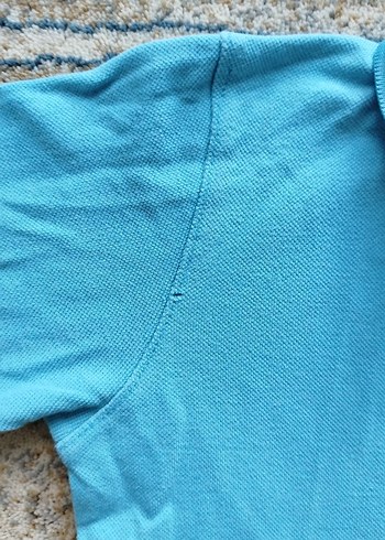 Erkek Çocuk Gri Yaka Detaylı Mavi Uzun Kollu Polo - Görsel 3