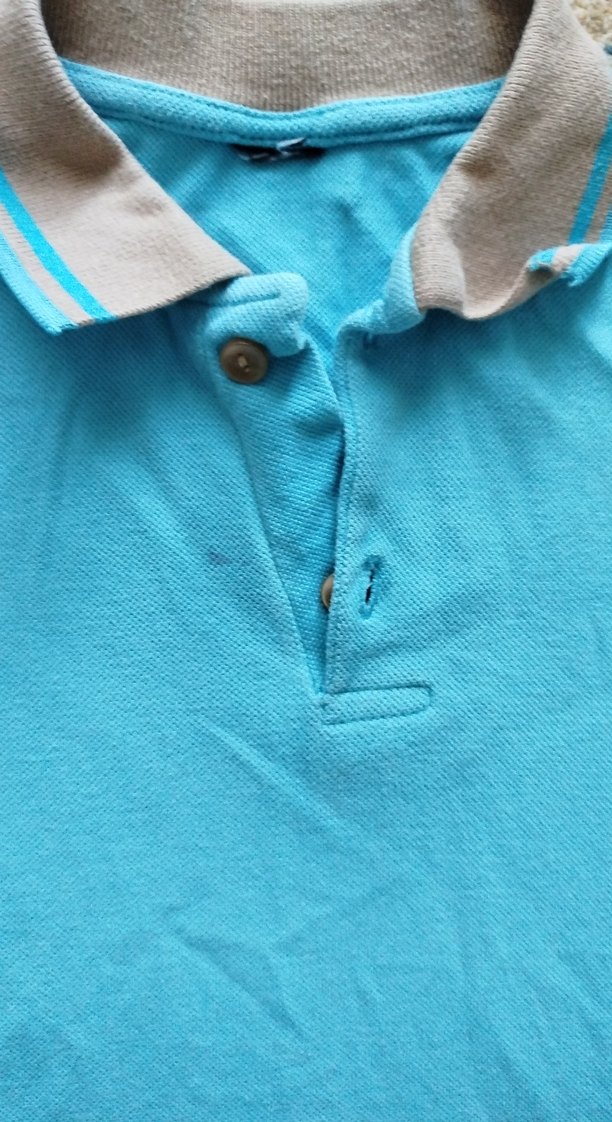 Erkek Çocuk Gri Yaka Detaylı Mavi Uzun Kollu Polo - Görsel 4
