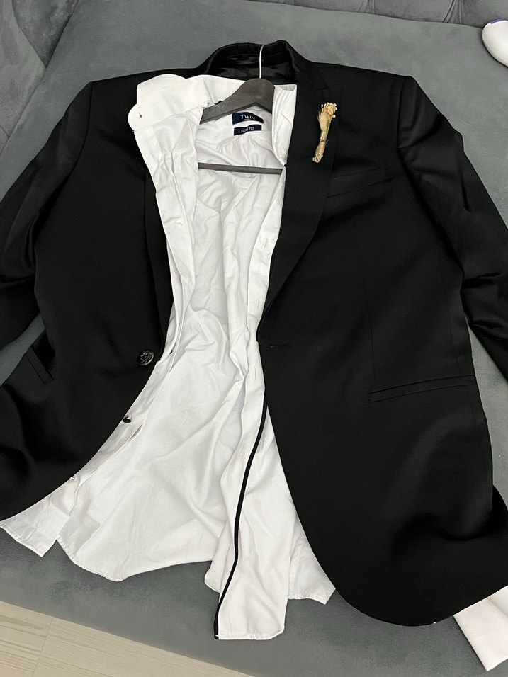 Klasik Siyah Erkek Takım Elbise - Görsel 4