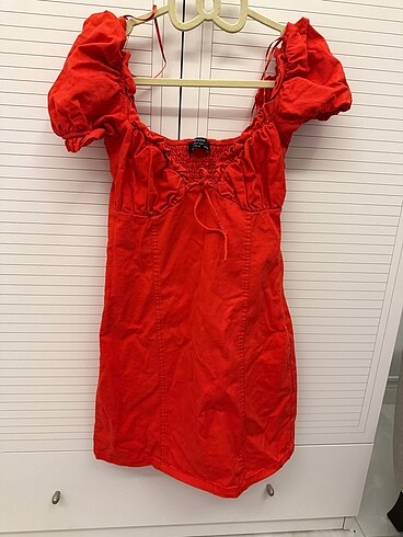 Bershka nar çiçeği mini elbise