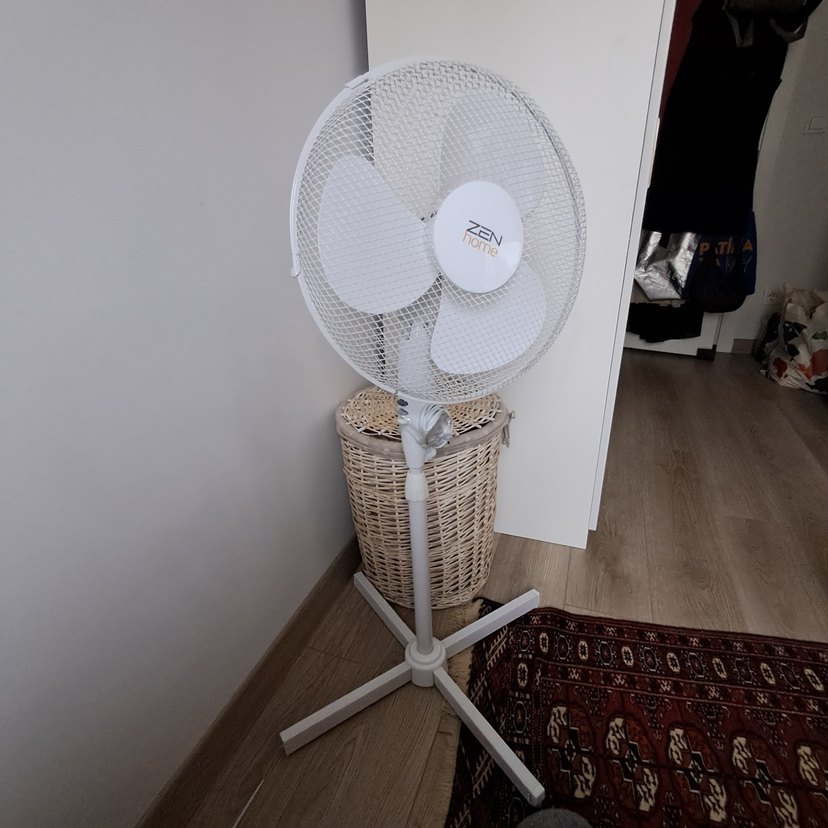 Beyaz Ayaklı Vantilatör Zen home marka - Görsel 2