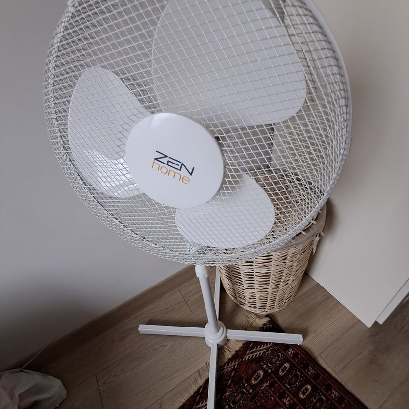 Beyaz Ayaklı Vantilatör Zen home marka - Görsel 4