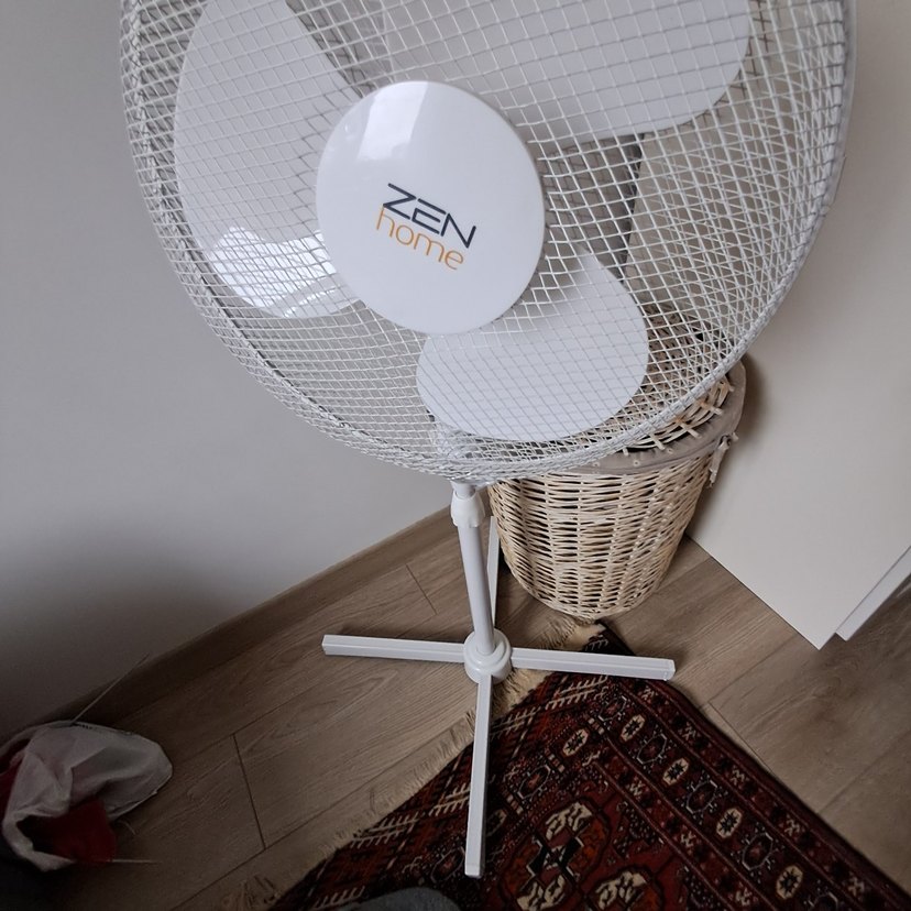 Beyaz Ayaklı Vantilatör Zen home marka - Görsel 3