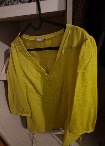 xl Beden sarı Renk Marks&Spencer Bayan Gömlek