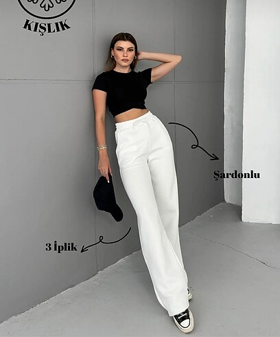 İçi Şardonlu Eşofman Altı
