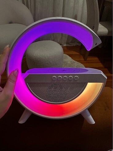  Beden Renk 3 in 1 Rainbow Wireless Charger Speaker