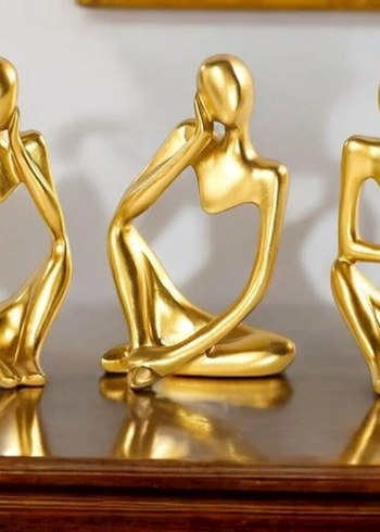 Siyah Modern Dekoratif Figürin - Görsel 2