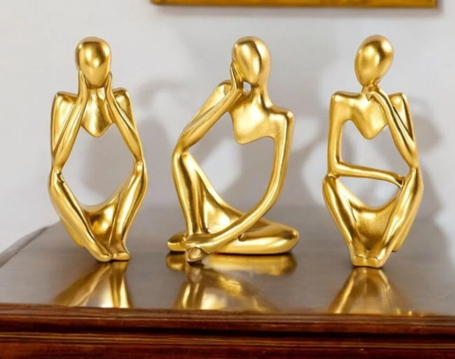 Siyah Modern Dekoratif Figürin - Görsel 2