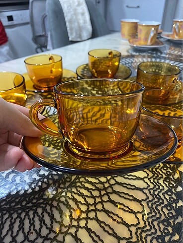 12 parça nostaljik kahve fincani Fransa?dan hediye .