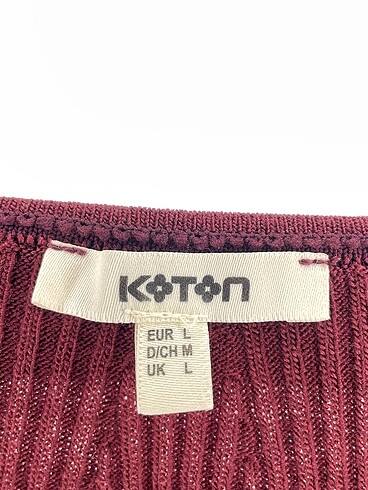 l Beden bordo Renk Koton Midi Etek %70 İndirimli.