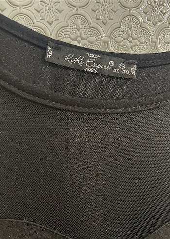 Siyah Uzun Drapeli Strappy Elbise - Görsel 5