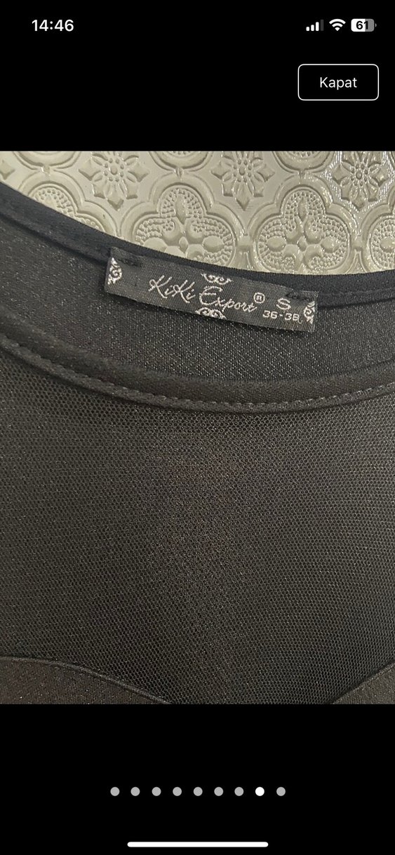 Siyah Uzun Drapeli Strappy Elbise - Görsel 5