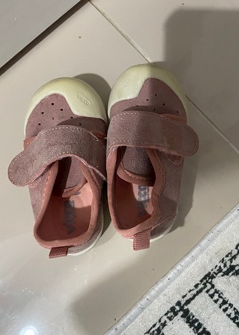 Pembe İlk Adım Ayakkabısı Velcro Bantlı