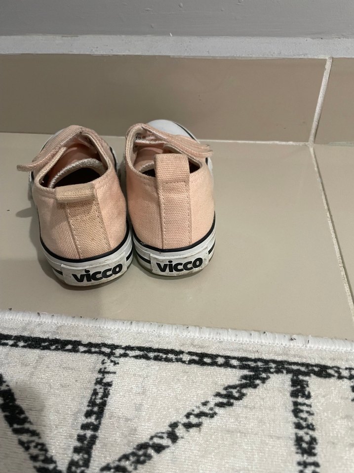 Kız Çocuk Pembe Cırt Cırtlı Spor Ayakkabı - Görsel 3