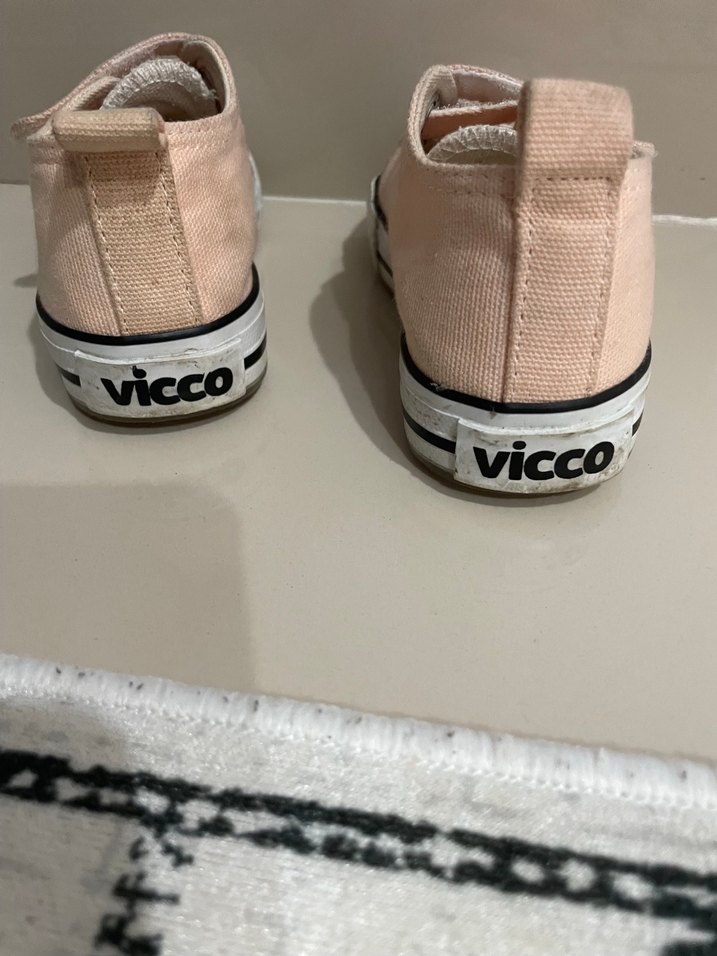 Kız Çocuk Pembe Cırt Cırtlı Spor Ayakkabı - Görsel 2