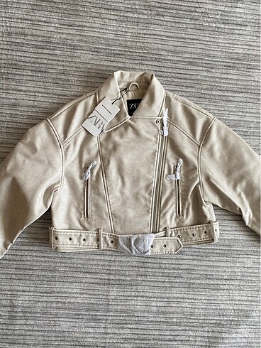 Zara Deri Biker ceket