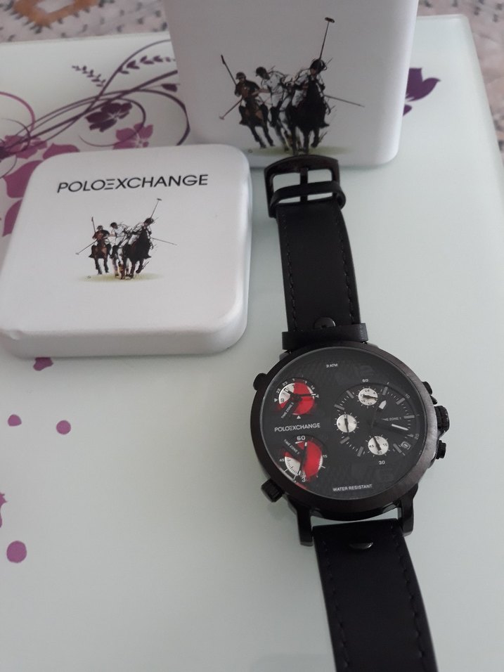 Siyah Poloexchange Erkek Biker Saati - Görsel 3