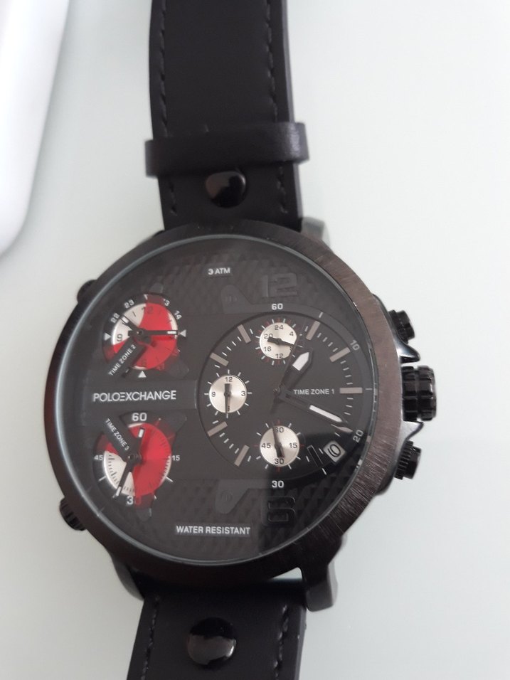 Siyah Poloexchange Erkek Biker Saati - Görsel 2