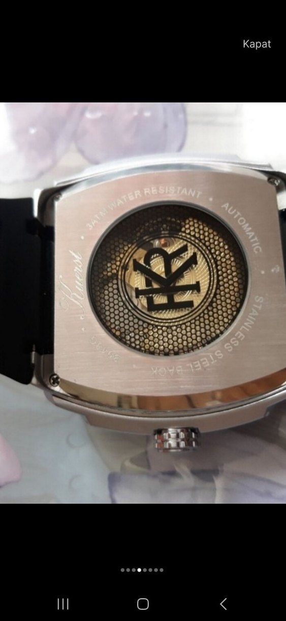 Kurmalı-Otomatik Erkek Biker Saati - Görsel 3