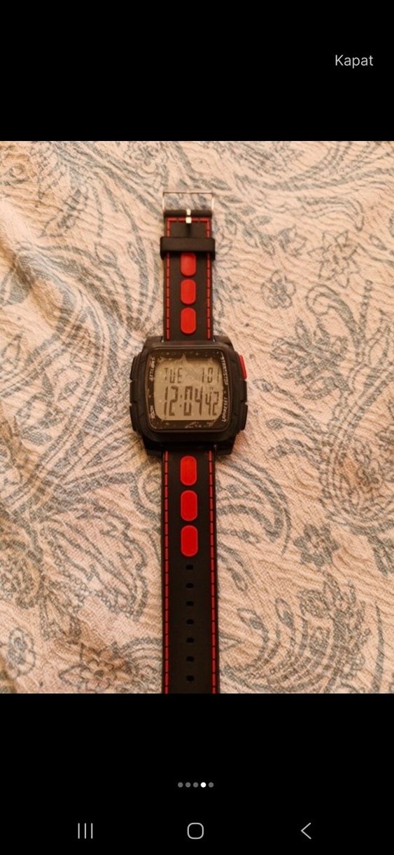 Kırmızı Siyah Dijital Erkek Saat - Görsel 4