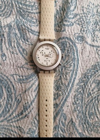 Swatch Kadın Beyaz Vintage Saat - Görsel 7