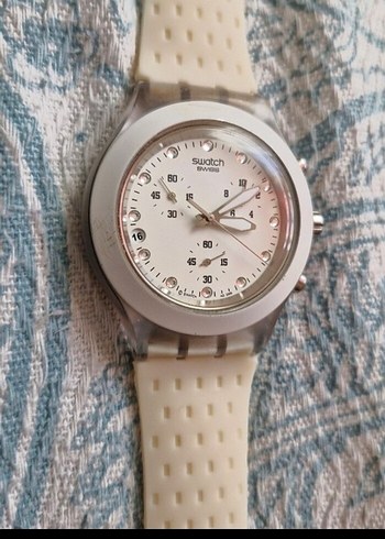 Swatch Kadın Beyaz Vintage Saat - Görsel 6