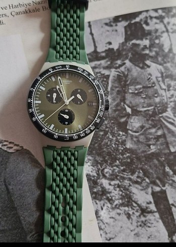 Swatch Erkek Kol Saati Khaki - Görsel 3
