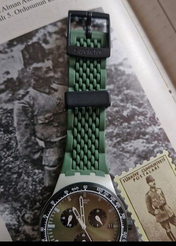 Swatch Erkek Kol Saati Khaki - Görsel 4