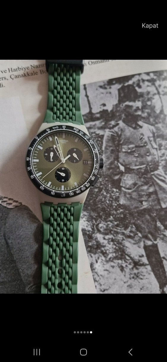 Swatch Erkek Kol Saati Khaki - Görsel 3