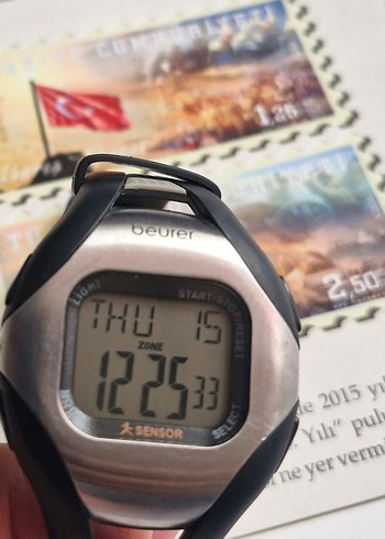 Gri Dijital Beurer Erkek Saat - Görsel 5