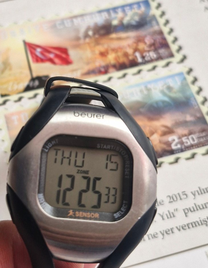 Gri Dijital Beurer Erkek Saat - Görsel 5