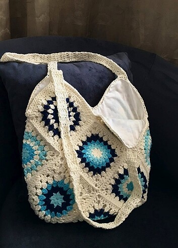 American Vintage Örgü motifli çanta