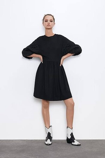 Zara Siyah Elbise - Görsel 2