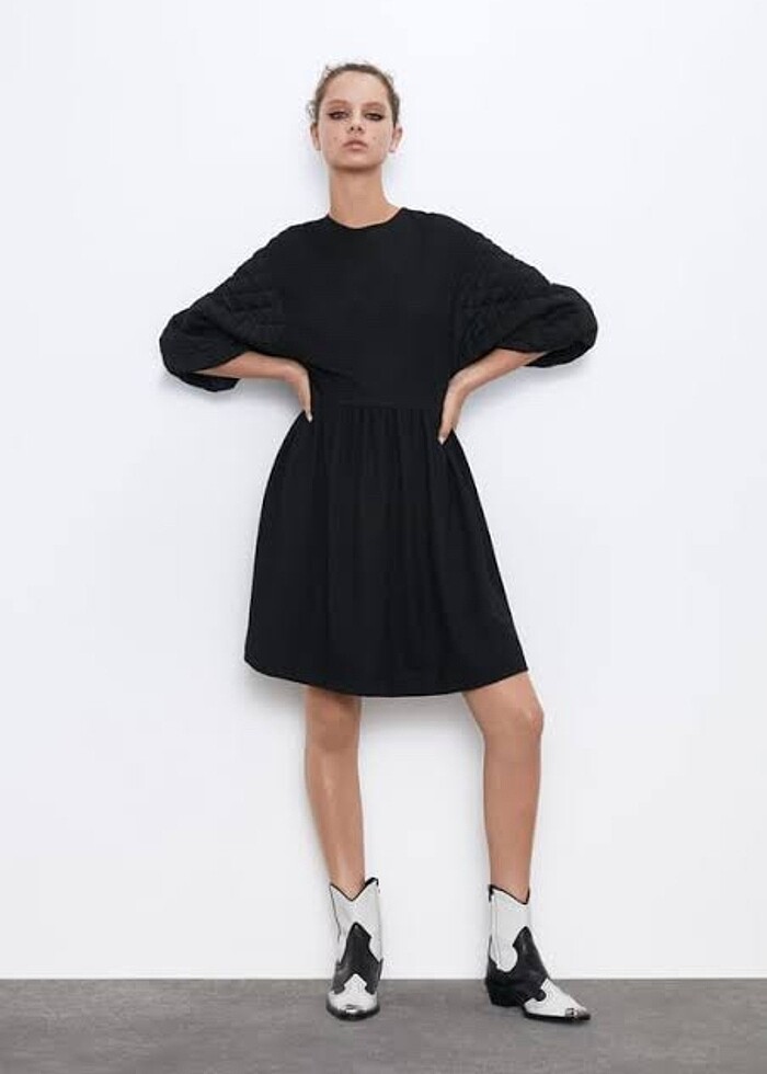 Zara Siyah Elbise - Görsel 2