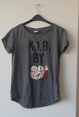 xxs m beden uyumlu karikatürlü tişört oversize salaş durabilecek