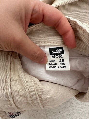 26 Beden camel Renk Mom jean